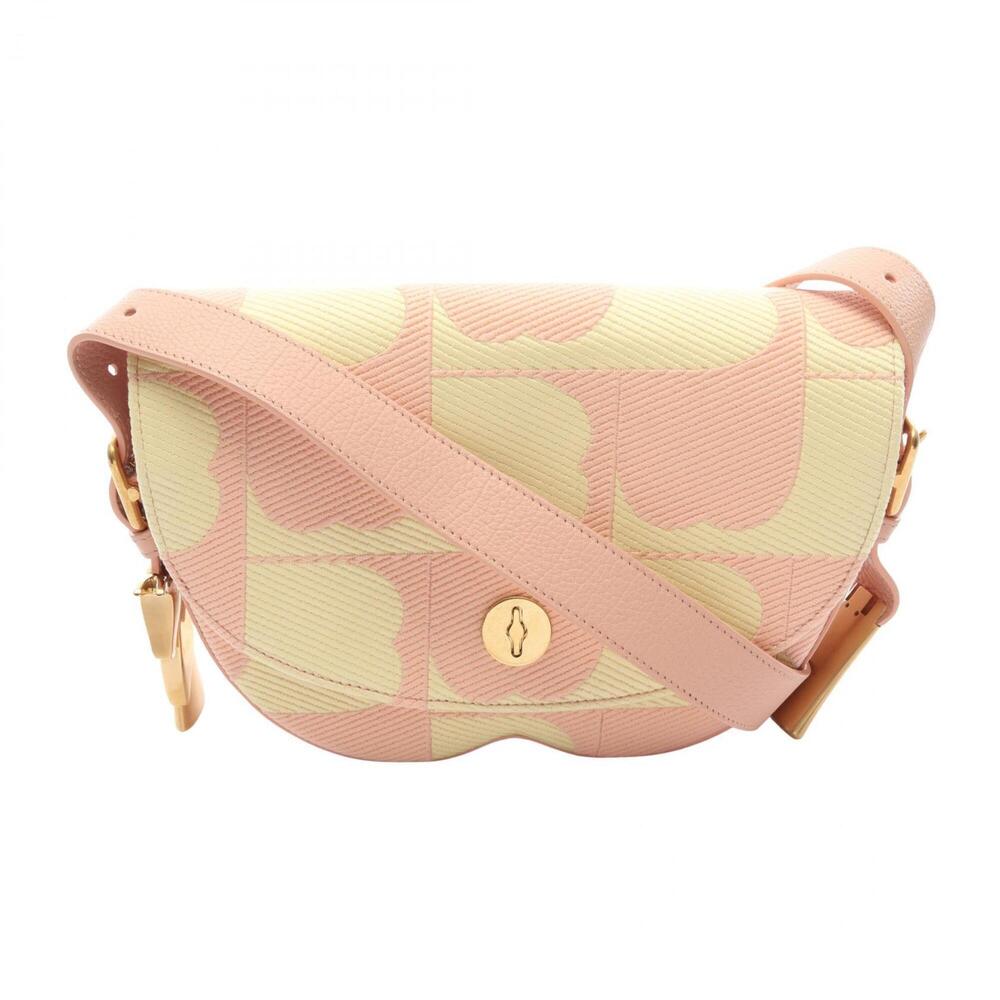 Burberry Chess Satchel Shoulder Bag/Handbag, Canvas and Leather, Women's, Pin...